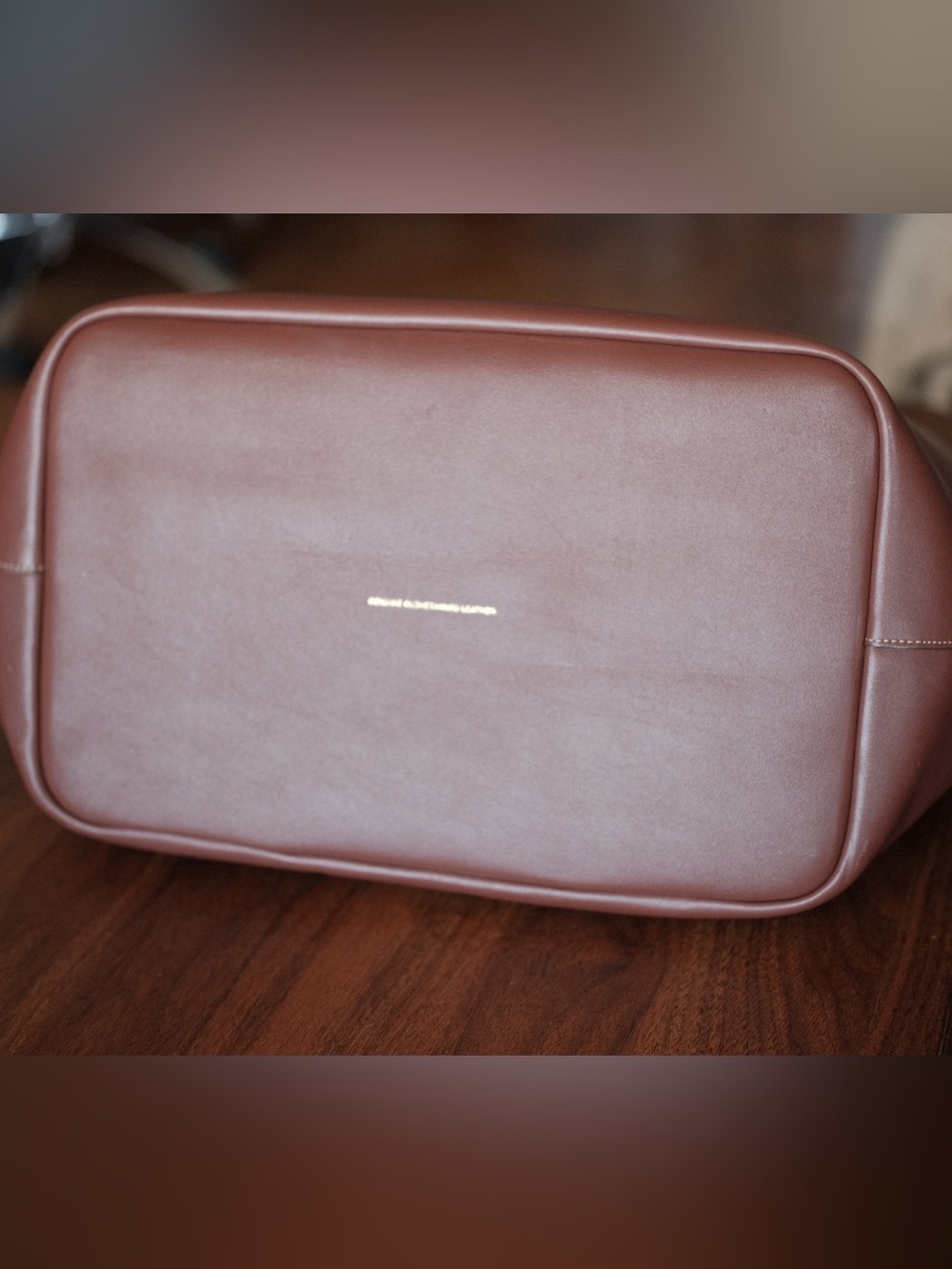 Coach XLarge Brown Leather Kiss-Lock Clutch with Gold Frame. NEVER CARRIED! - Picture 7 of 10